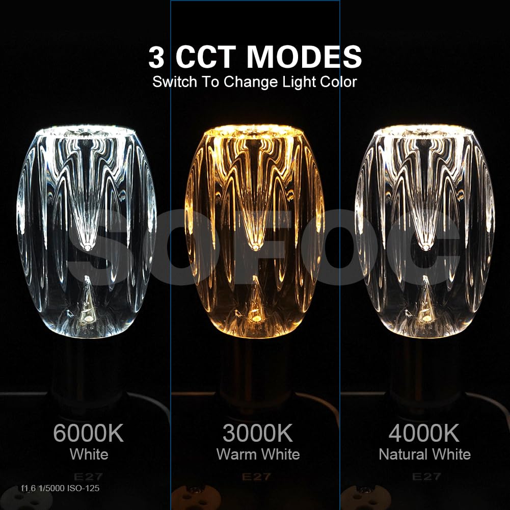 SOFOC E14 LED 3CCT Dimmabile Lampadina Nervata Yang Pesca Lampadario 10Pcs