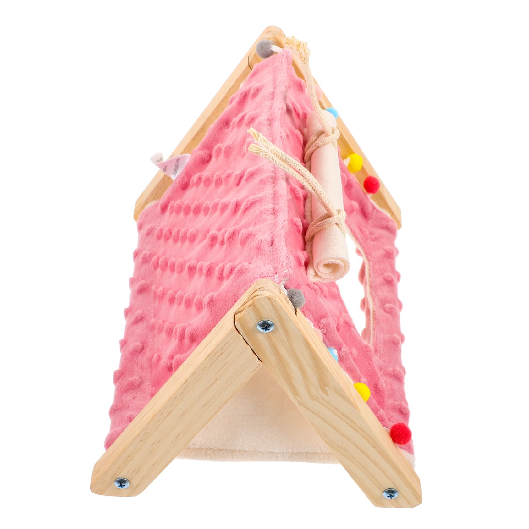BESPORTBLE 4piezas Casa De Campaña Decorativa para Hámster Refugio Acogedor para Mascotas Pequeñas Nido para Cobayas y Chinchillas Cama Suave y Versátil para Roedores para Esconderse y