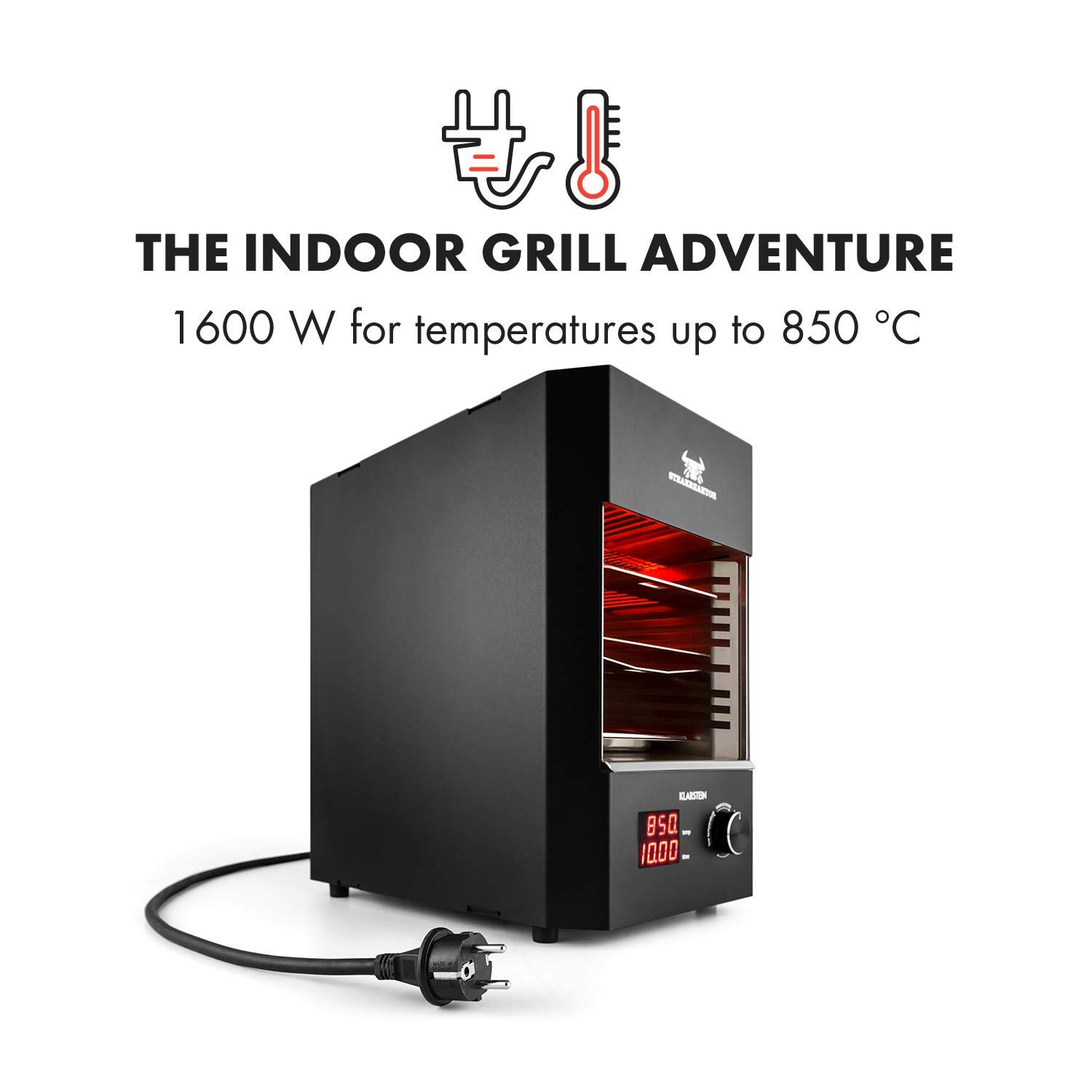 Klarstein Steakreaktor Indoor Grill High Temperature Grill, for The