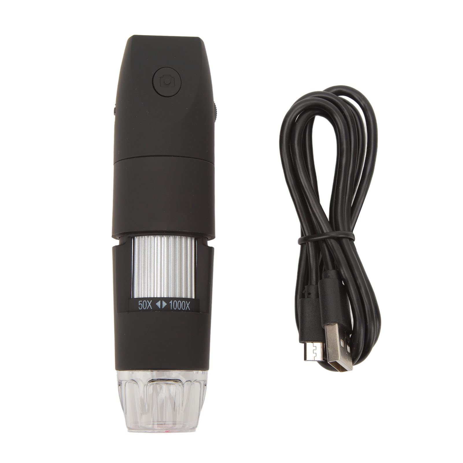 Microscopio Digitale Portatile 50X-1000X – WiFi E USB, 8 LED Regolabili, Per Telefono E PC