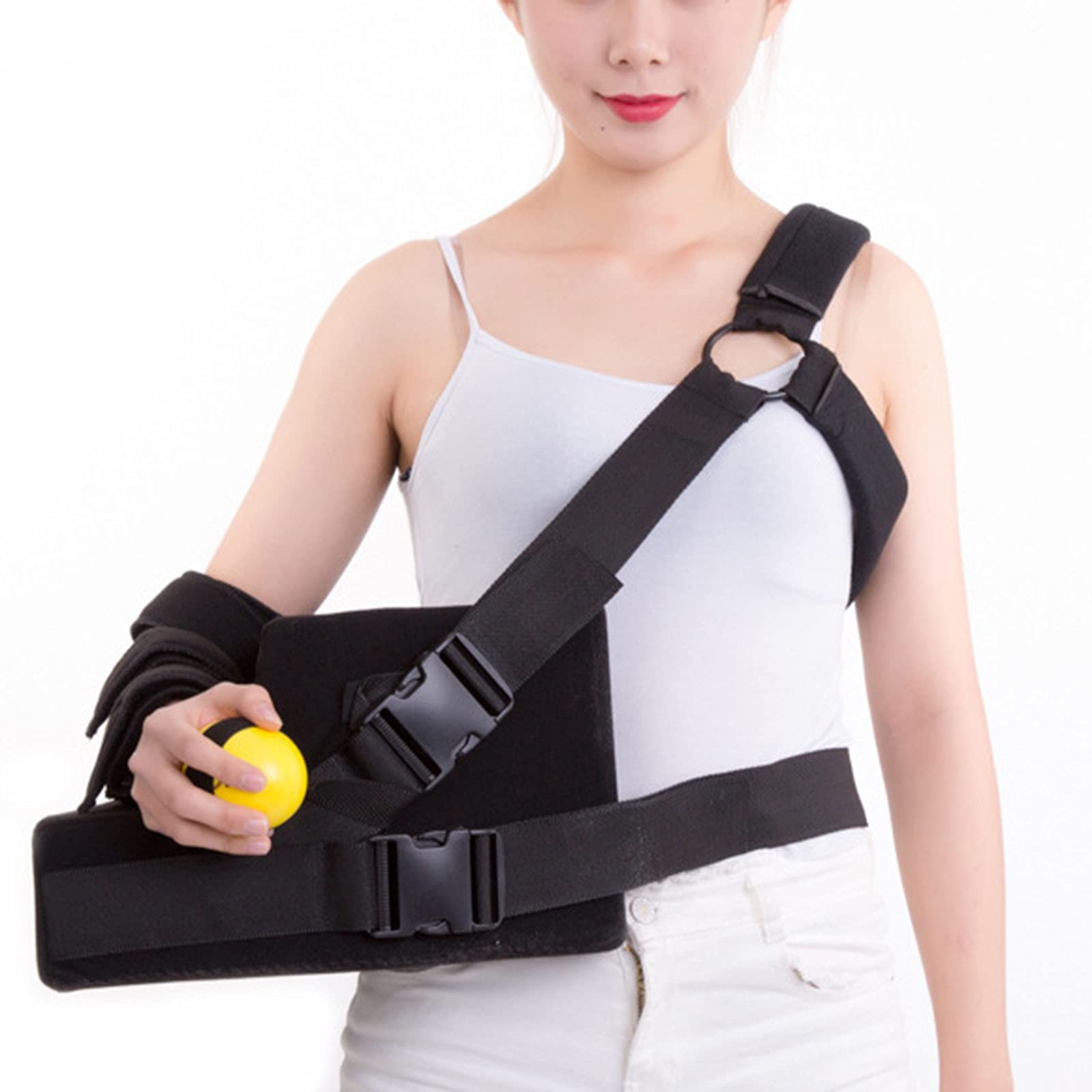 Eslinga para Brazo, Correa De Soporte Médico Ajustable para Hombro para Brazo Roto, Codo, Lesión En El Hombro, Recuperación Rápida,Right