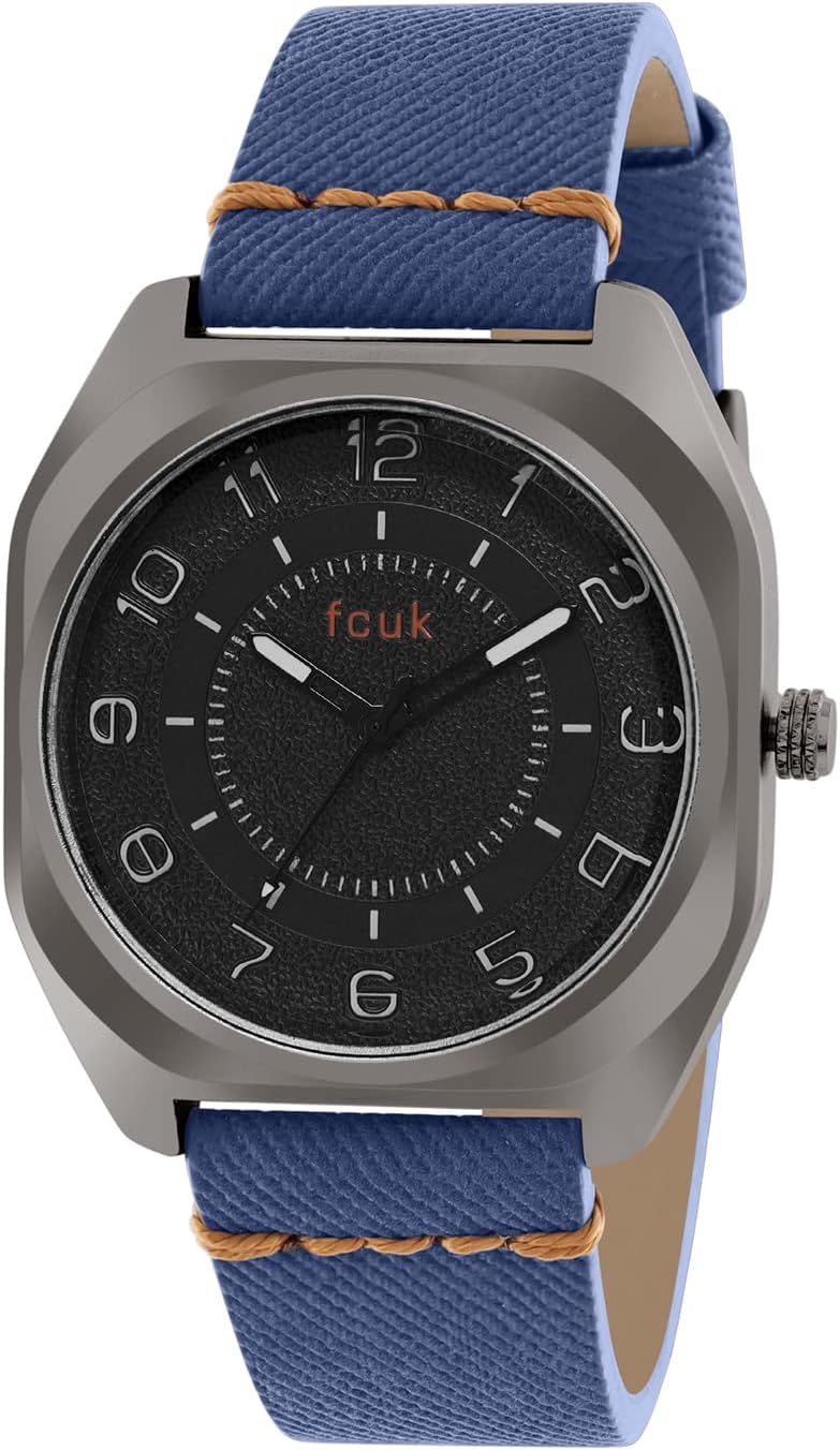 Analog Black Dial Men's Watch-FK00014C, Black