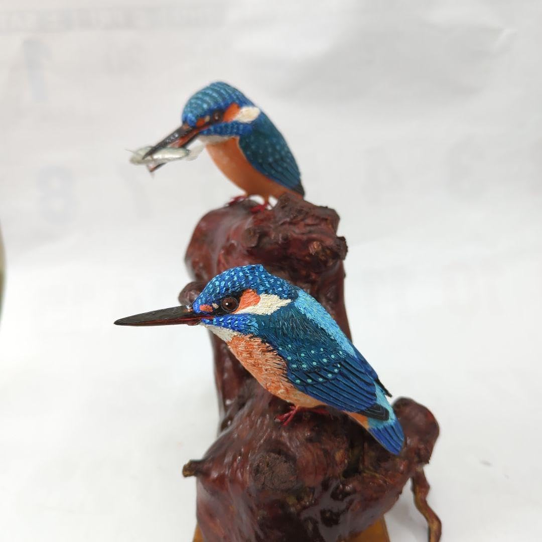 バードカービング　カワセミ（メス） カワセミのバードカービング カワセミ バードカービング