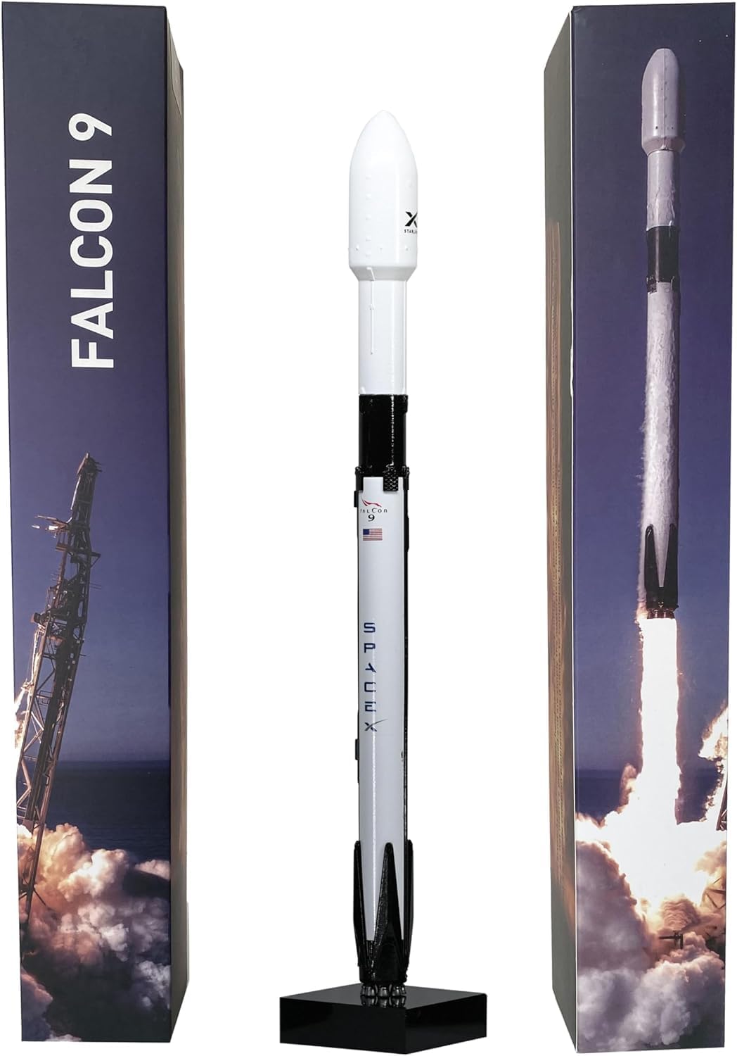 Amazon.com: Flmenunu Space X Falcon 9 1/233 Diecast Rocket Model : Arts ...