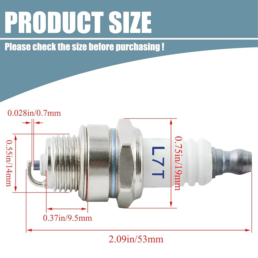Amazon.com: 3Pcs L7T Spark Plugs for 36cc 43cc 47cc 49cc