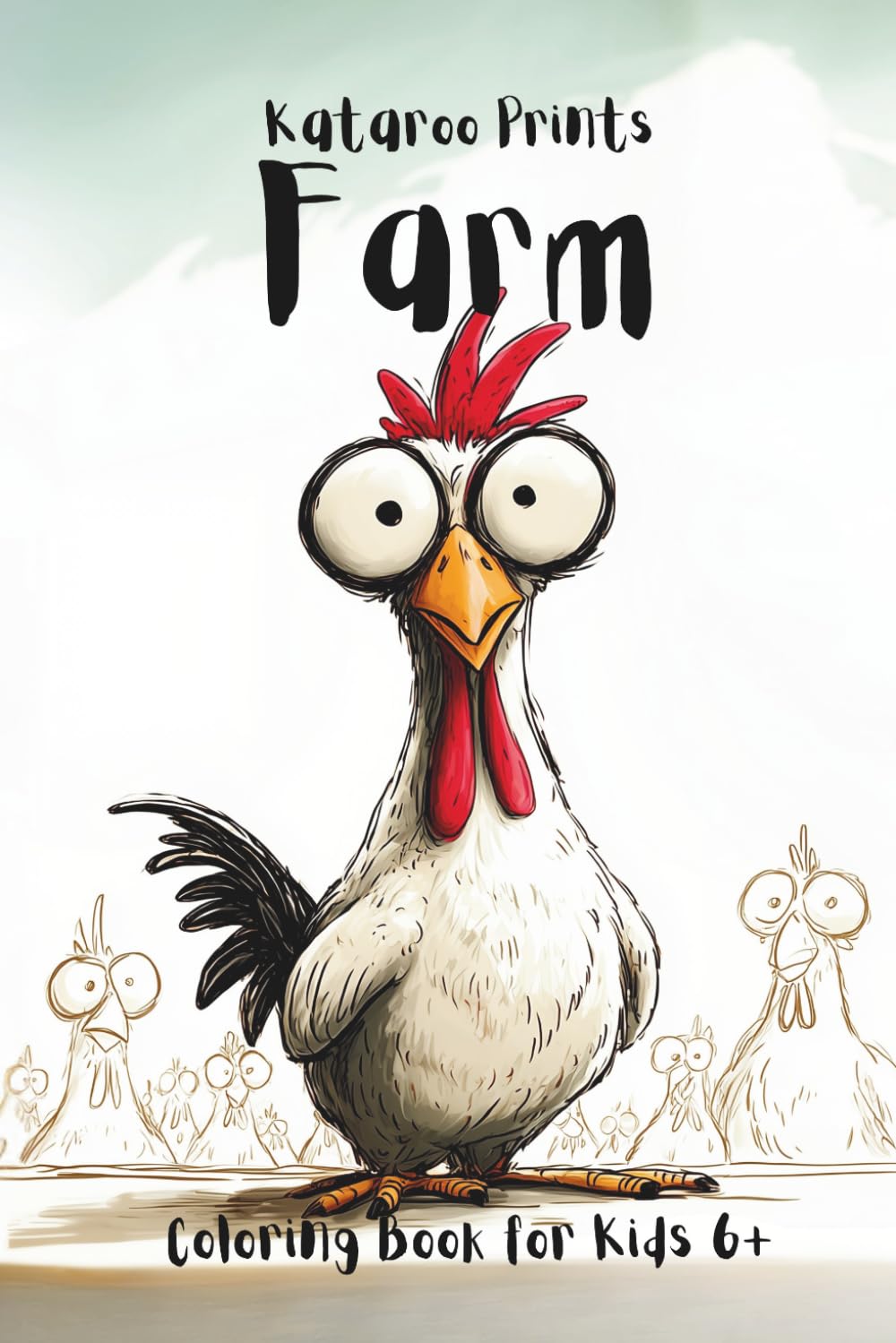 Farm: Coloring book for Kids 6+ (Rhyme & Roam)
