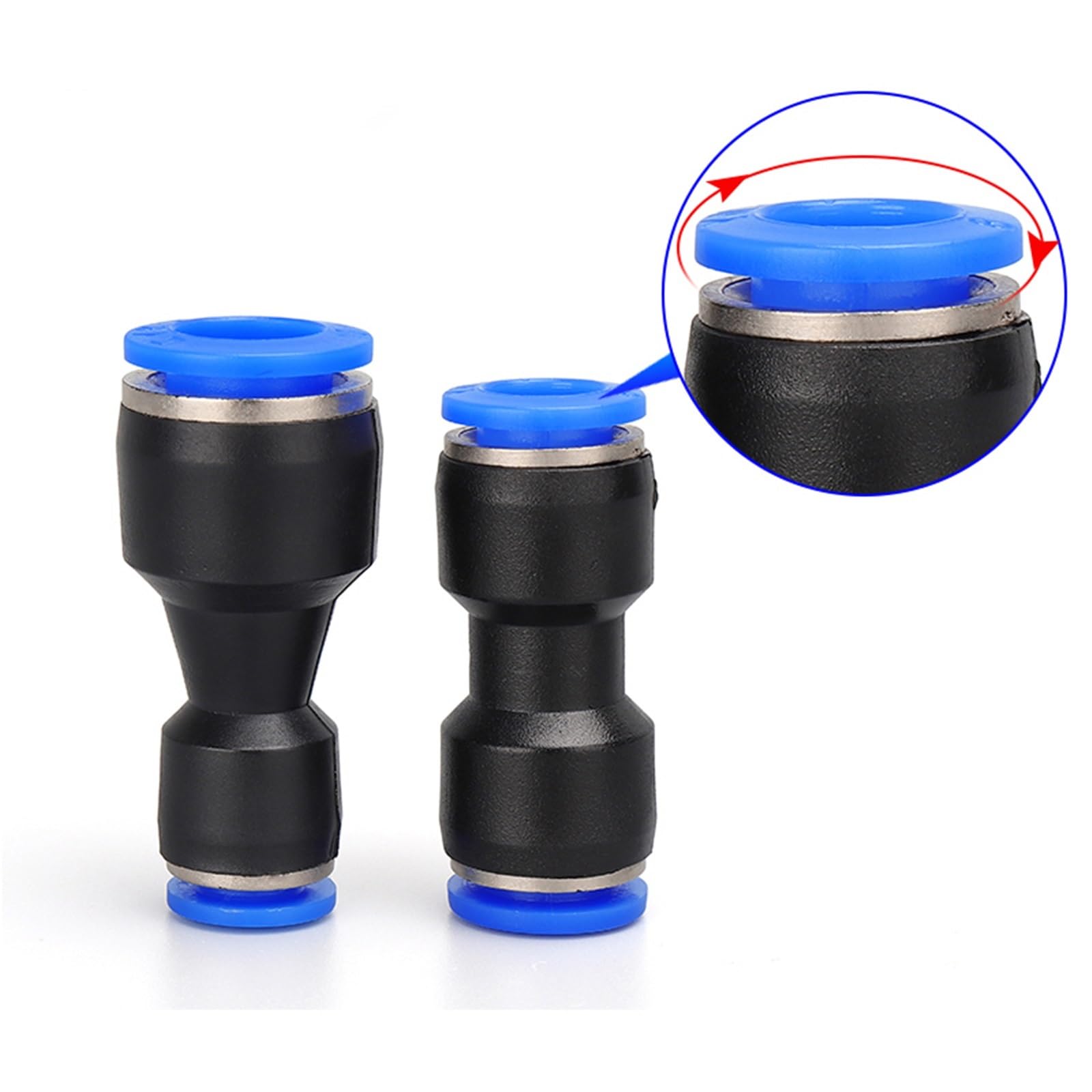 Connettori per tubi d'aria, Raccordi pneumatici PU PG connettore rapido 4mm 6mm 8mm 10mm tubo aria acqua inserire(Pg10-12,10pcs)