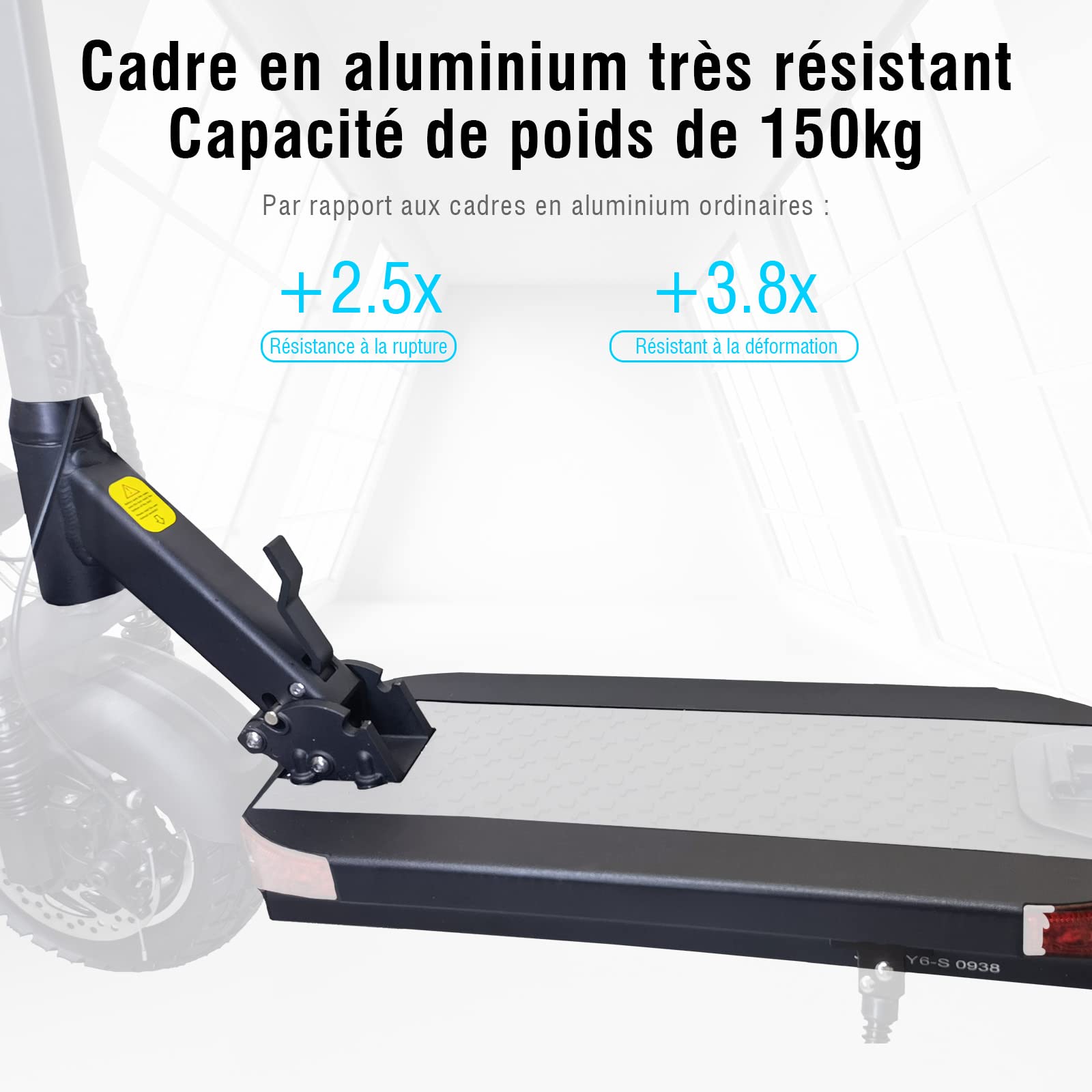 JOYOR Trottinette Electrique Adulte,S/Y Serie Autonomie 55-75KM Batterie 48V 13/18Ah Moteur 500W/600W Trotinette Electrique Puissante Tout Terrain Ultra Legere Double Suspension