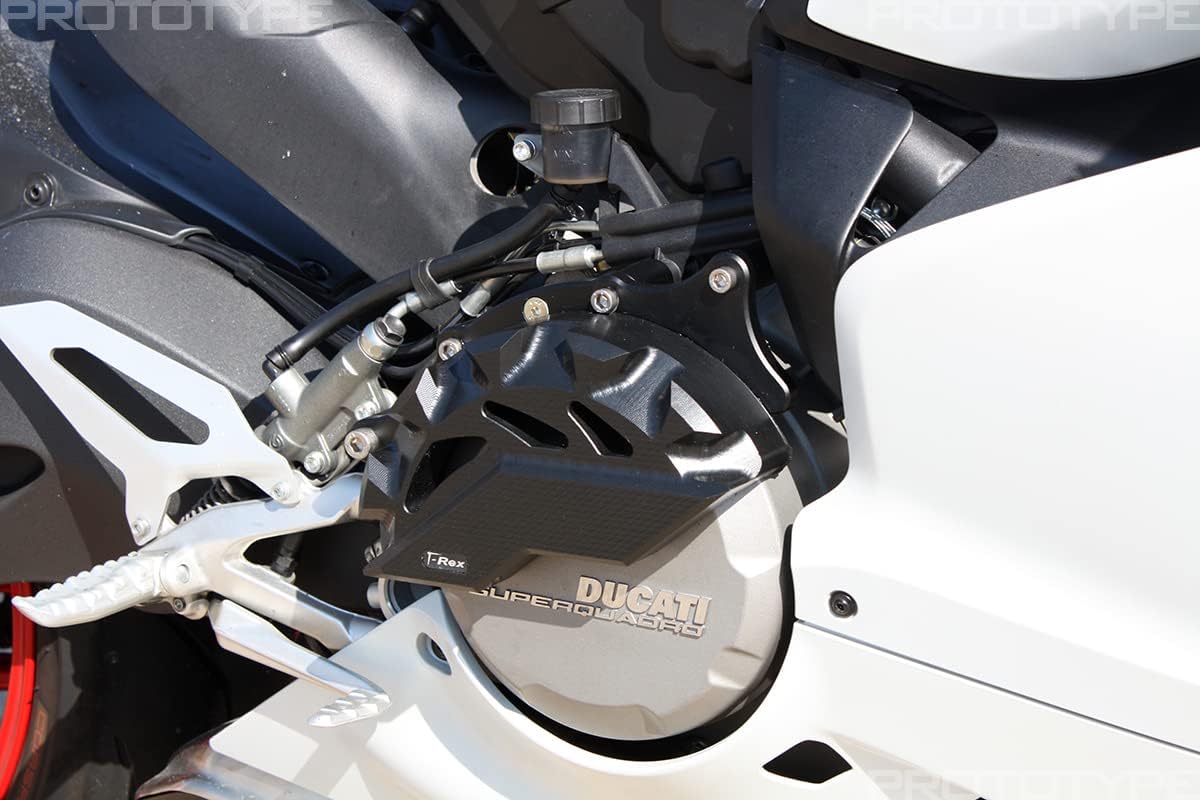 T-Rex Racing No Cut Frame Sliders Compatible with Ducati 2013-2015 Panigale 899 / S - Red