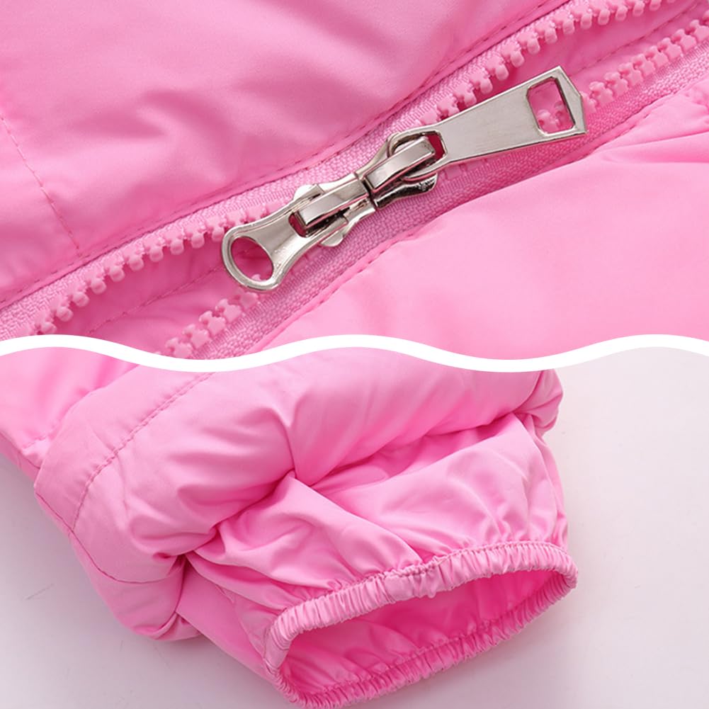 Combinaison de Ski Fille Chaude Vêtements de Ski Garçon Coupe-vent Combinaisons de Neige Bébé avec Capuche
