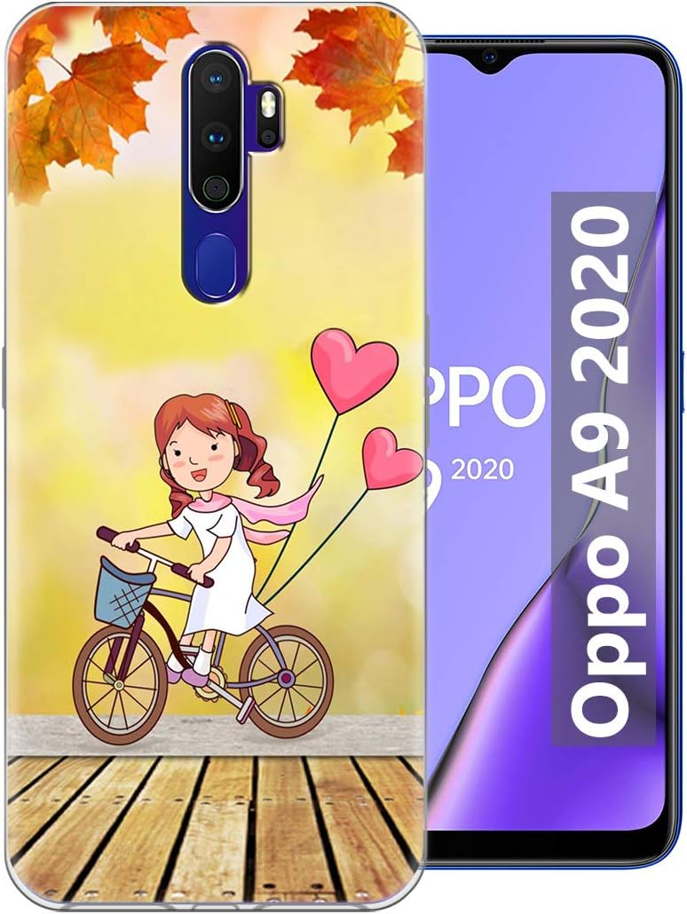Fashionury Cute Girl Designer Printed Stylish Back case and Cover for Oppo A5 2020/Oppo A9 2020