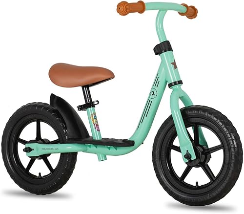 Miniatura 10 de Joystar Bicicleta de equilibrio de 10 y 12 pulgadas para niñas y niños, de 18 meses a 5 años, bicicleta para niños con reposapiés y altura de