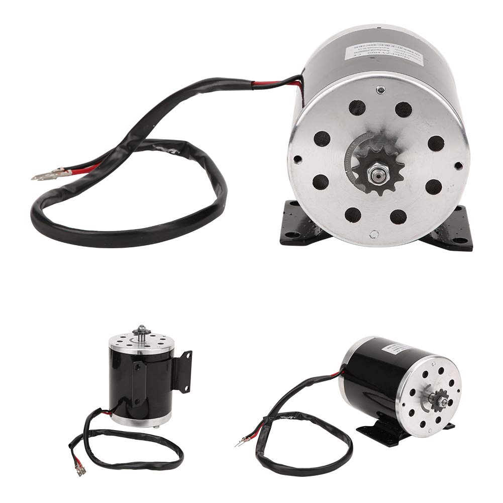 BuyWeek Motore a Spazzole, 12V 500W Motore Spazzolato in Metallo 2500 Giri Motore Spazzola per Scooter Elettrico