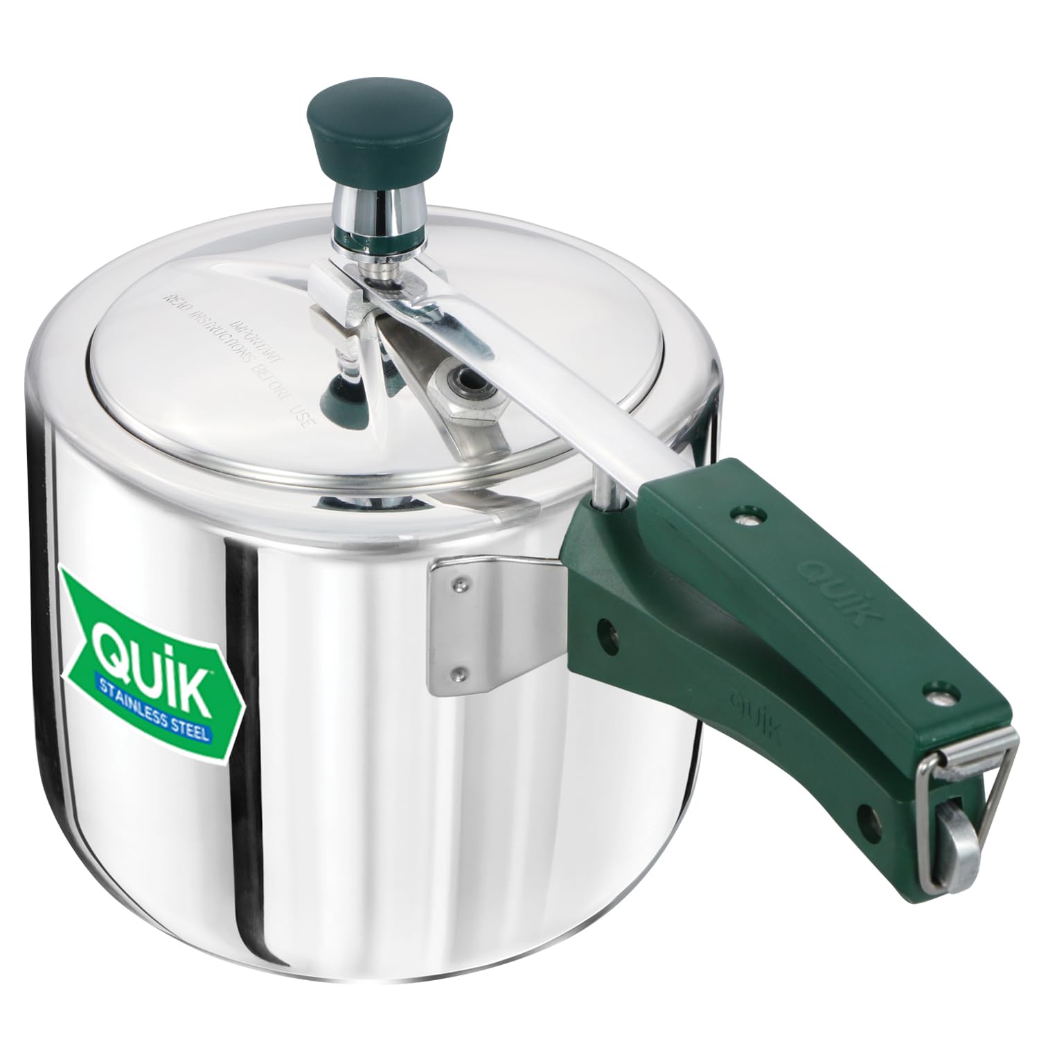 Hawkins 3 Litre Quik Stainless Steel Tall Pressure Cooker | 2X Faster Cooking, 50% Fuel Saving, Multi-Cooktop Compatible | Gas & Induction | Guaranteed for 5 year | Silver (QSP3T)-image-4