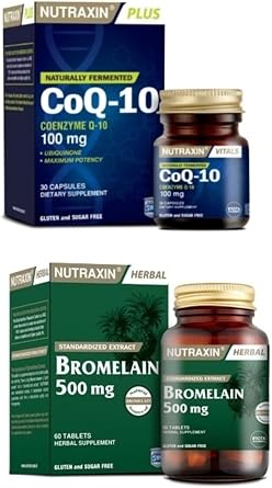 Nutraxin CoQ-10 100 mg 30 Kaps l + Bromelain 500 mg 60 Kaps l Seti