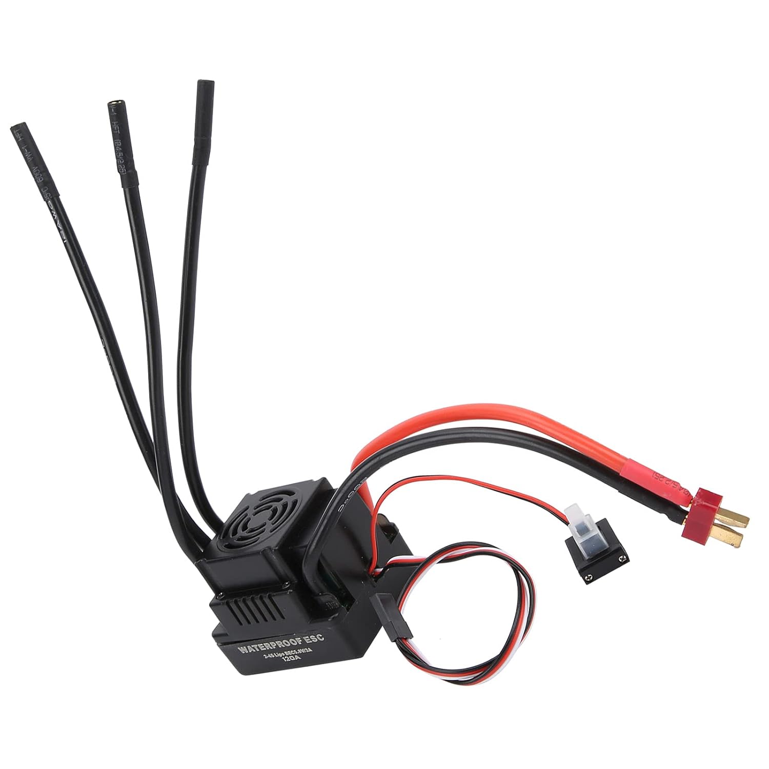 120A ESC, 1/10 RC ESC Brushless Waterproof ESC Complete Functions 1/8