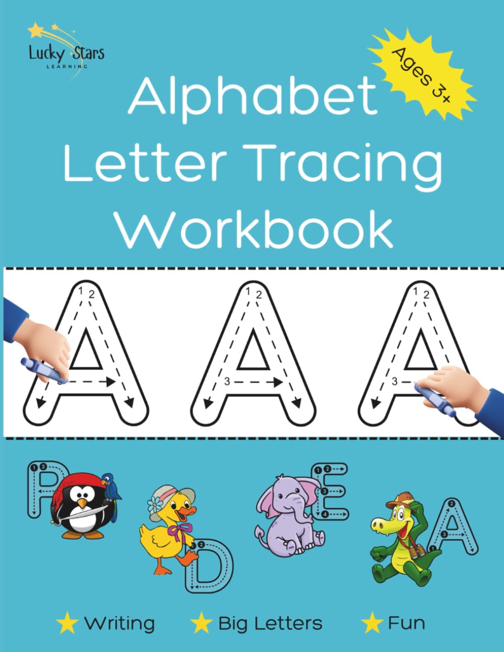 Alphabet Letter Tracing Workbook: Preschool Letter Tracing, Alphabet Practice Workbook for Kids, Learn Pen Control & Line Tracing, ABC Handwriting Practice, Uppercase and Lowercase