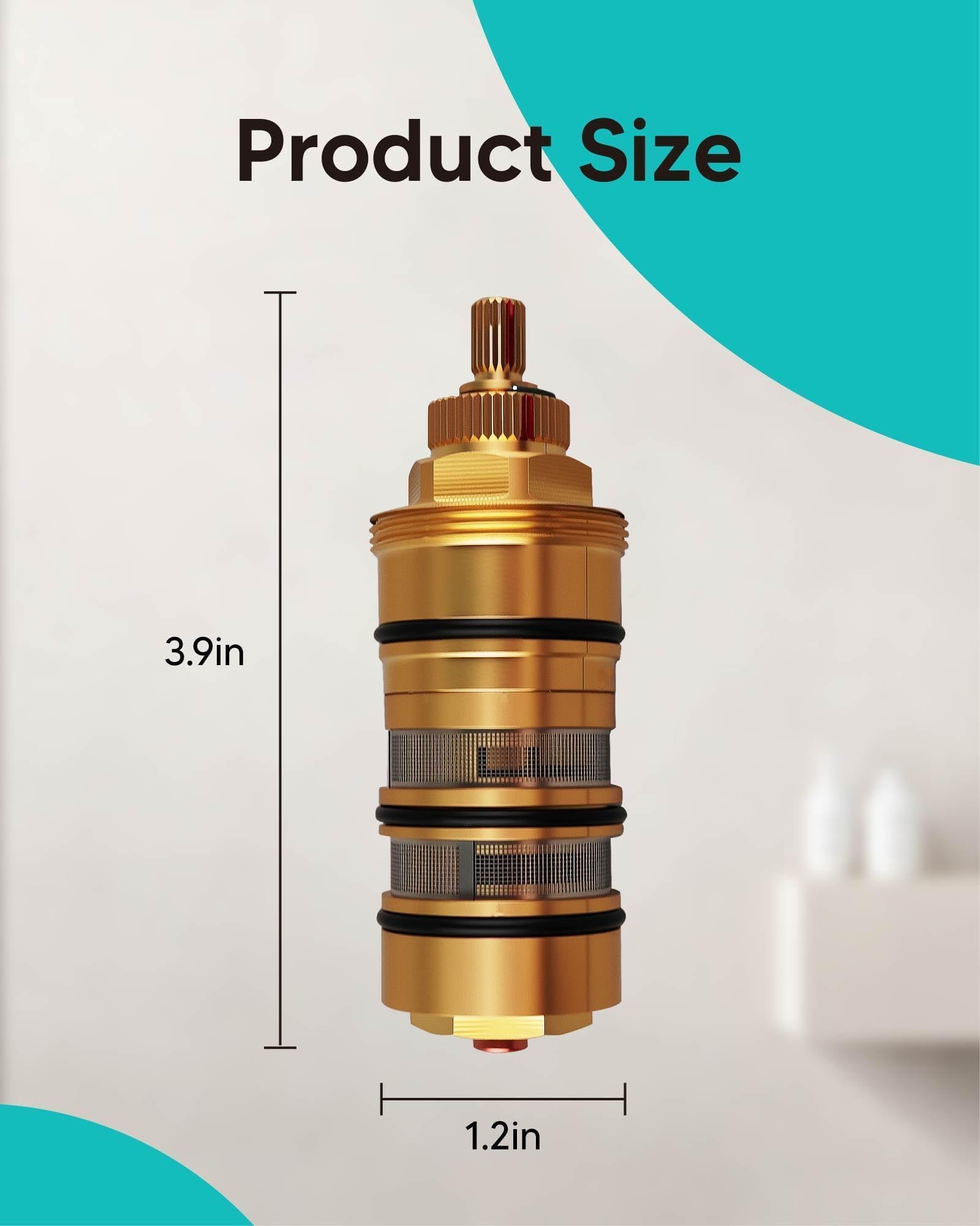 130156 Thermostatic Cartridge Shower Valve Fit for Moen 3/4In