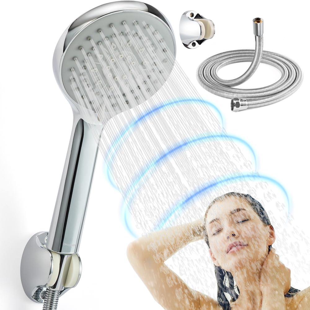 Shower Head 1.65M Hose High Pressure Increase - Power, OkayBath Premium Set, 5 Spray Modes Satisfy All Family Members Needs — image 1