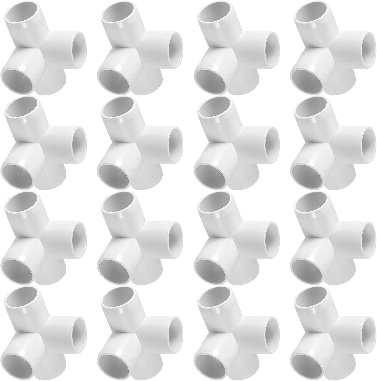 NINGWAAN 20 Pack 4Way 1 Inch PVC Fitting, 4 Way PVC Pipe