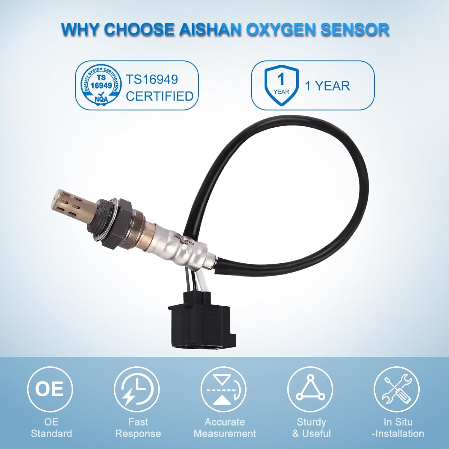 4PC O2 Oxygen Sensor Upstream/Downstream Compatible with Jeep Wrangler TJ Grand Cherokee Chrysler PT Cruiser Dodge Ram 1500 2500 3500 Van Dakota Durango 2001-2003 Replace 56028994AA 56041698AA