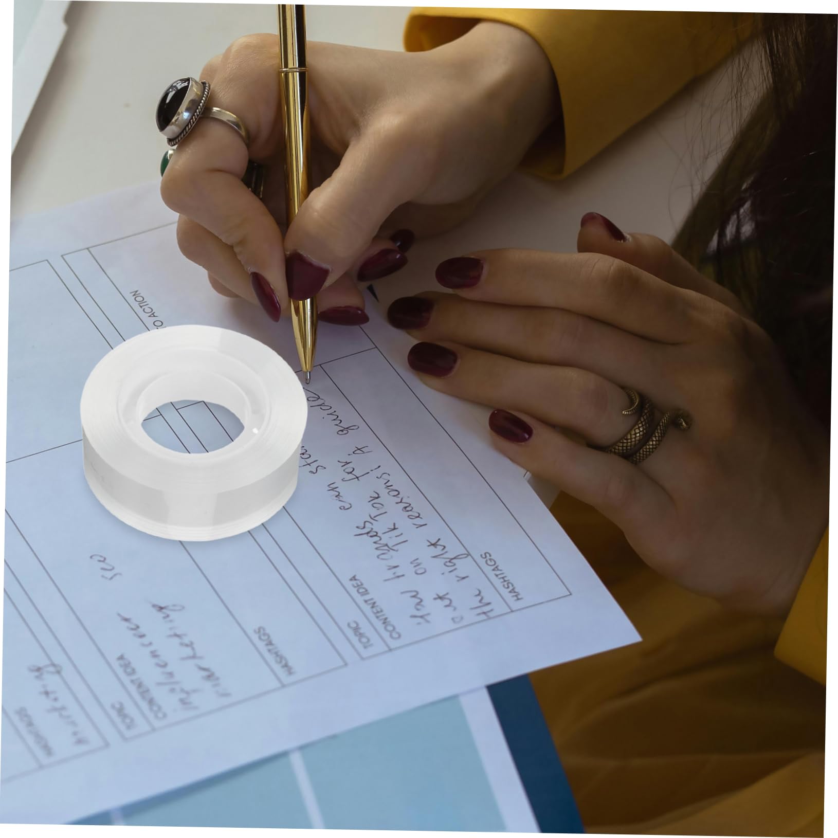Operitacx Cinta Adhesiva Transparente 18mm, 48 Rollos, Recambio | Corrección de Errores, Uso Escolar y Oficina, Formato Portátil, Adhesivo de Pegado Uniforme
