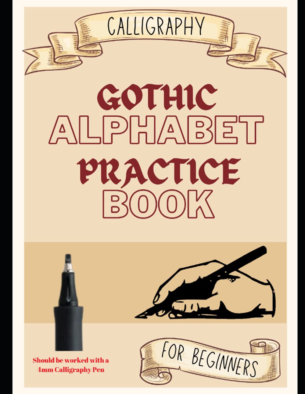 Gothic Calligraphy Alphabet Practice Book