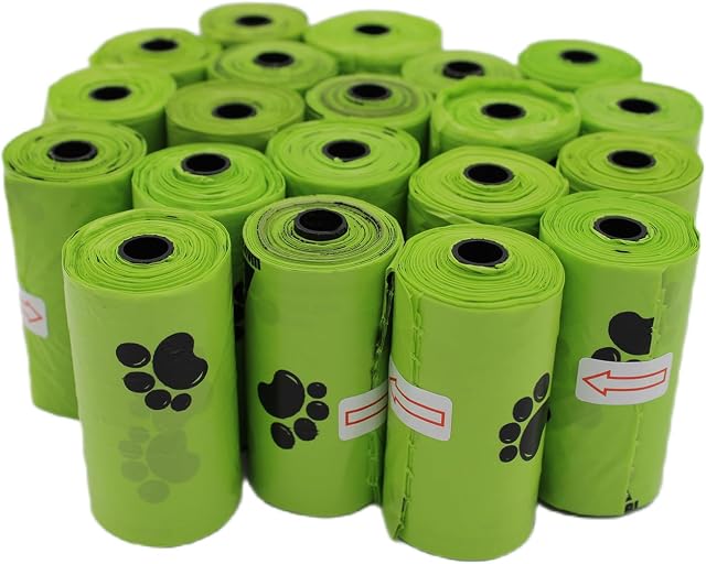69active Worki na odchody dla psów biodegradowalne  worki na odchody dla psów zabezpieczone przed wyciekiem, 300 sztuk, z zapachem, kompostowalne