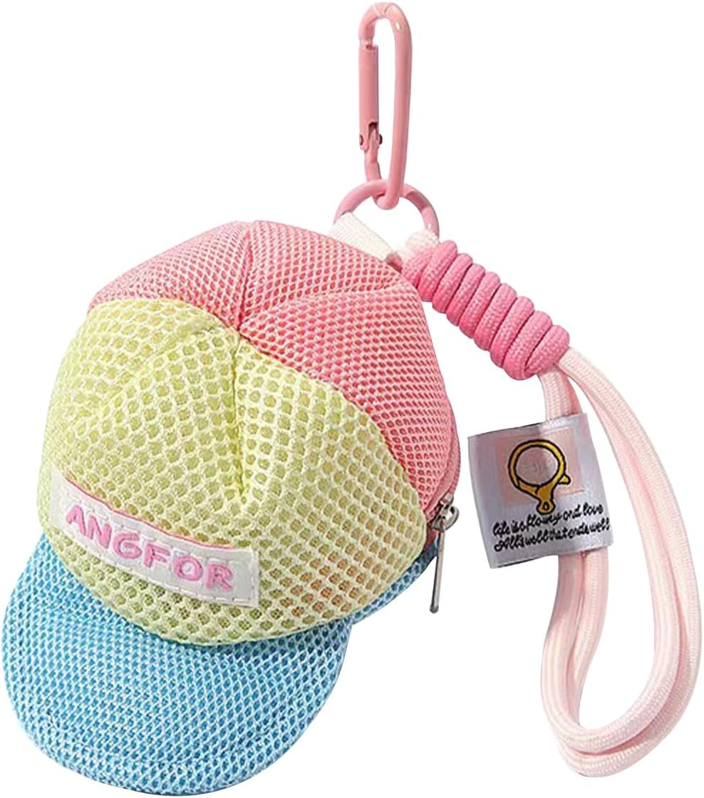 Mini Coin Purse, Hat Shaped Pouch, Tiny Storage Keychain with Durable Clip, Compact Travel Accessory, Cute Style Wallet Charm, Cute Coin Purse for Home