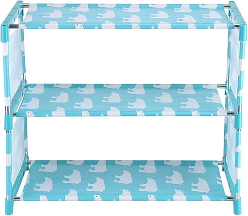 Fdit Estantes apilables de 3 niveles para zapatos, torre de zapatos portátil, armario de almacenamiento, organizador de botas, soporte para zapatos