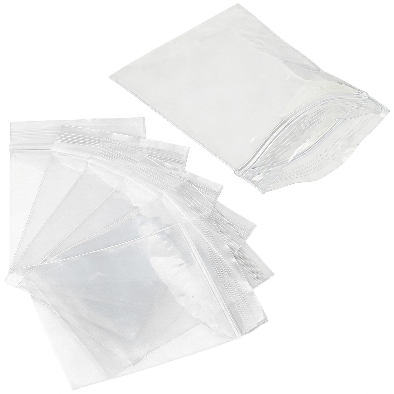 Plastic Seal Bags, 100 pcs Small Clear Storage Pouches Resealable Poly Zip Lock Bags for Kitchen Storage, Jewellery, Small Cookies and Sweets(50 x 70mm/2.75 x 1.97 inch)