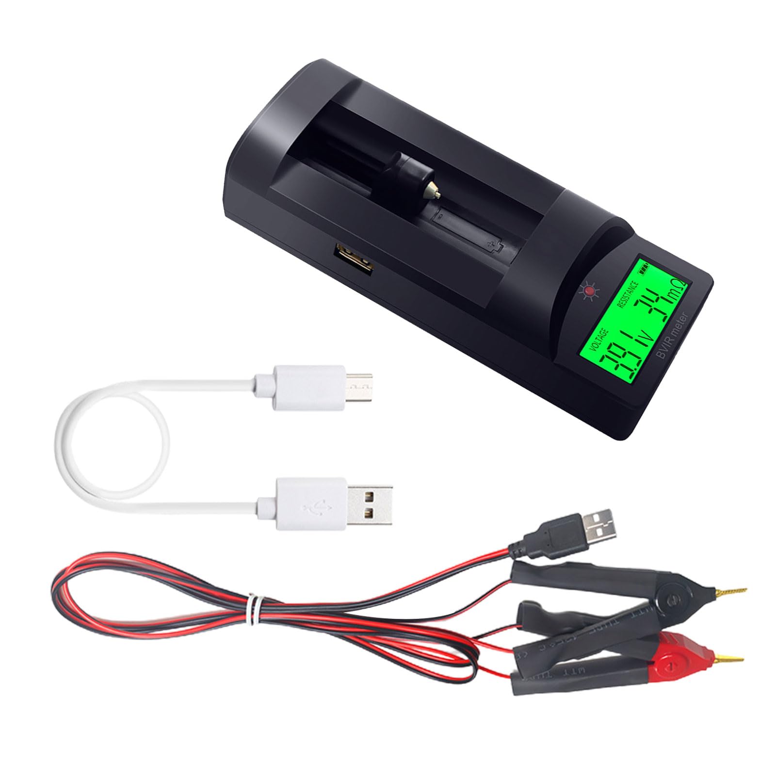 Buxuaaaa C Enhances Precisions Lithium Batteries Health Monitors Voltages & Resistance For Accurate Voltages & Resistance Testing Quick Response Voltmeter