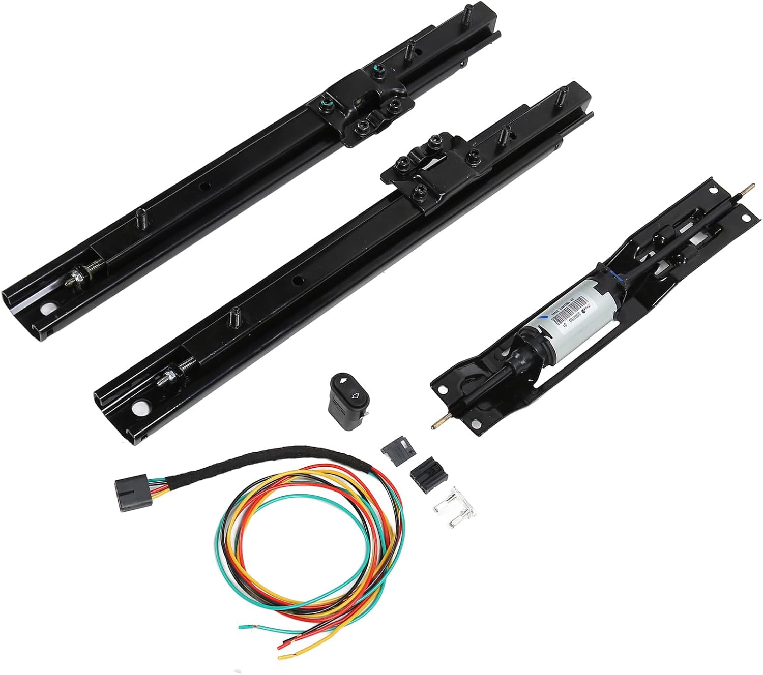 Car Seat Electrical Seating Slider, Flexible Forward Backward 12V Low Noise Steel Strong Load Bearing Electric Seat Slide Rail for Commercial Vehicle