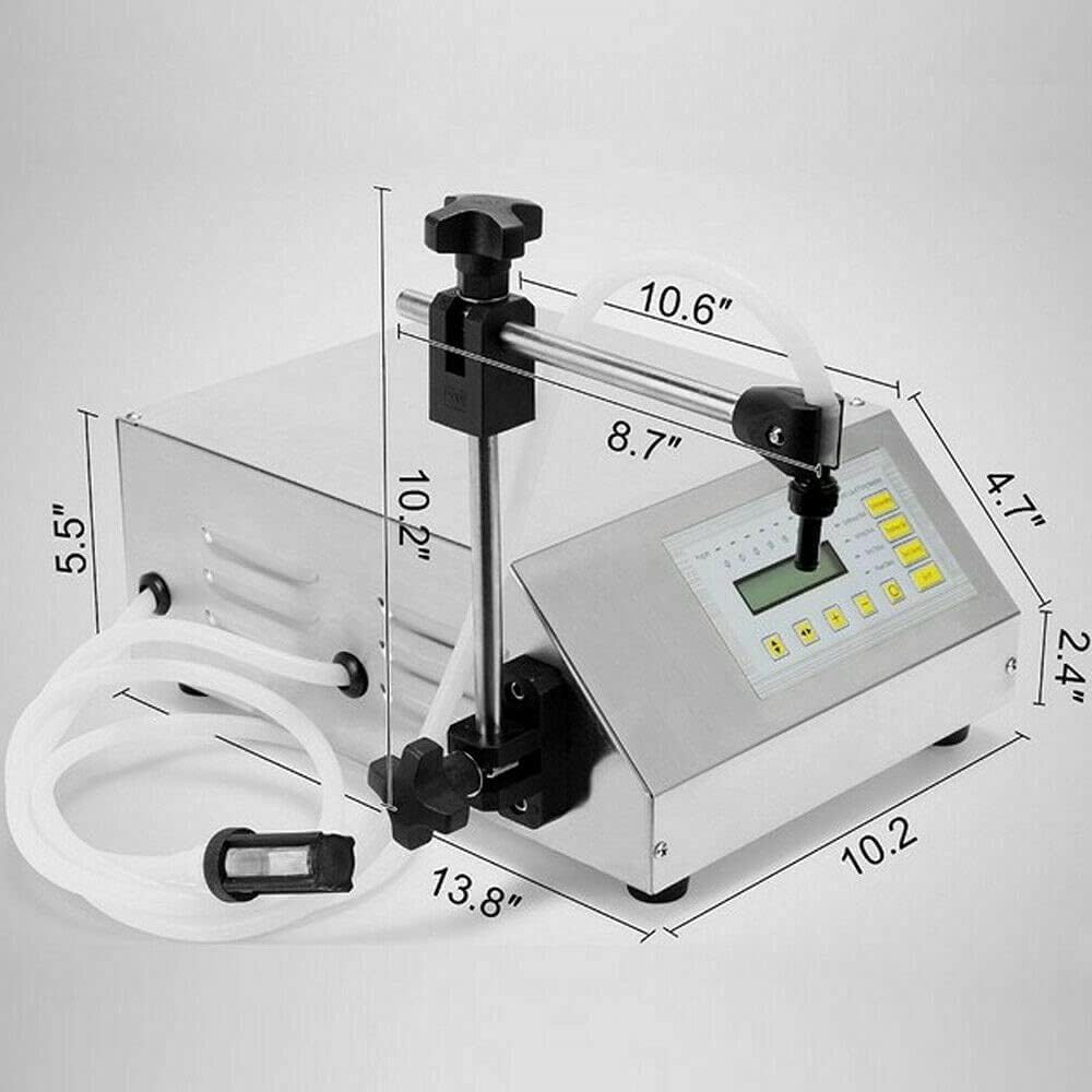 Control digital Agua Vino Líquido Máquina Llenadora de Líquido Conteo Automático LCD Aceite Máquina de Llenado Autocebante 2-3500ml