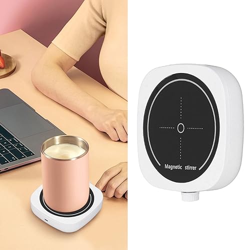 Miniatura 5 de Agitador magnético 600-4000RPM Mini placa magnética con capacidad de 33.8 fl oz para química, laboratorio, iniciador de levadura, bebidas y bricolaje