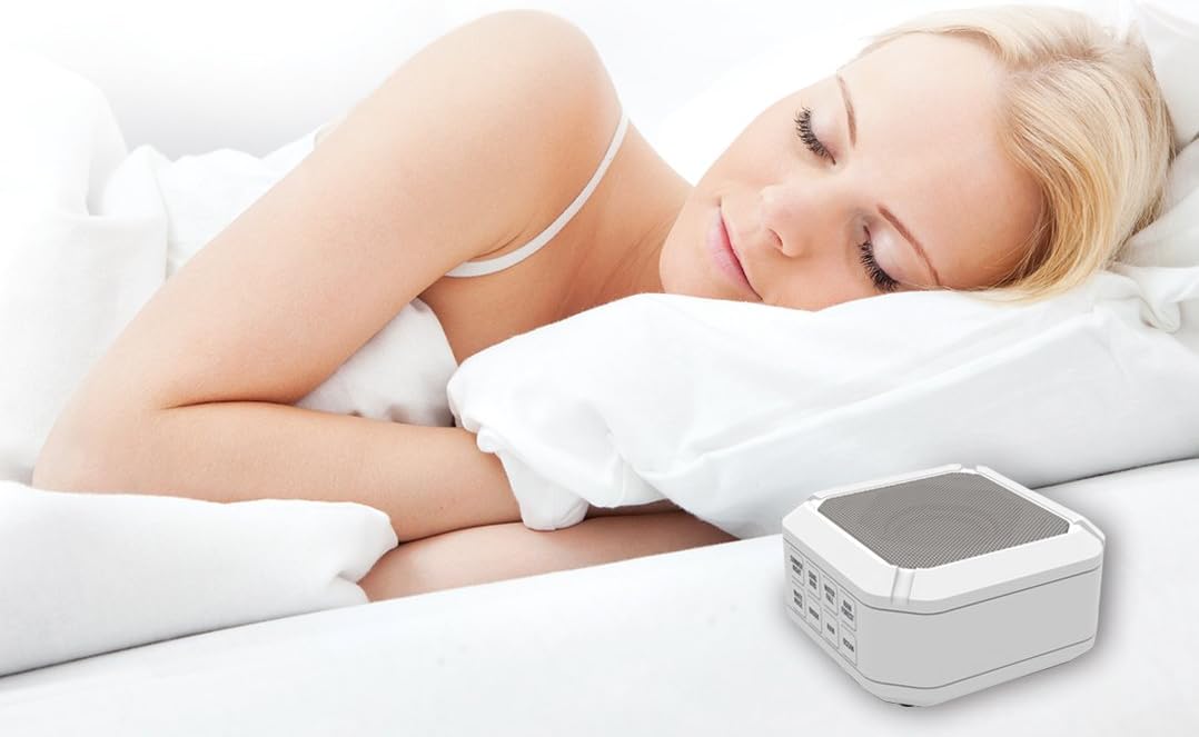 Big Red Rooster Portable White Noise Sound Machine | Sound Machine For Sleeping & Relaxation | 8 Natural & Soothing Sounds | Operates On 3 AA Batteries | Sleep Sound Therapy for Home, Office or Travel