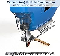 Vista 6 de Pie de afrontamiento para sierras de calar, herramienta de carpintería de alta eficiencia compatible con la mayoría de sierras de calar