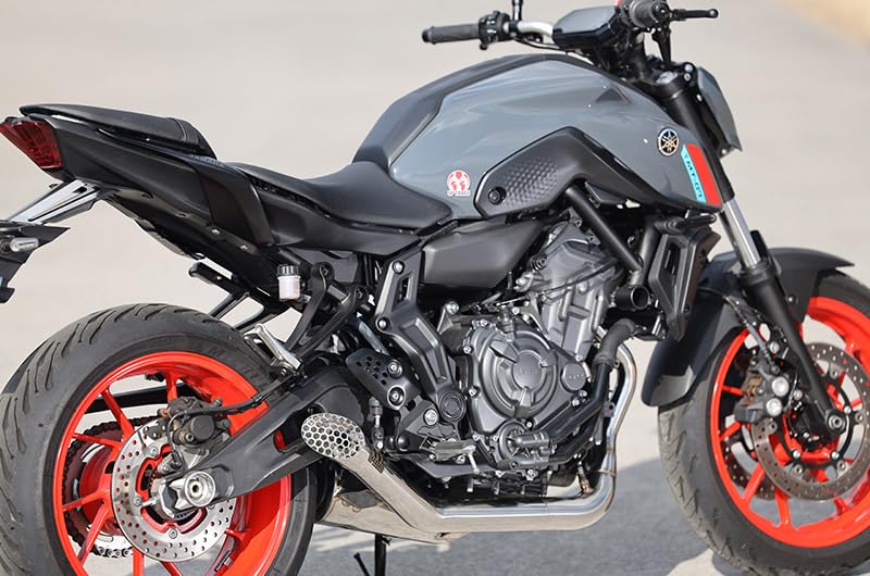 mt-07 フルエキチタンマフラー　リアルスペック　ガスレポ付属【ジャンク】 mt-07 フルエキチタンマフラー リアルスペック ガスレポ付属【ジャンク