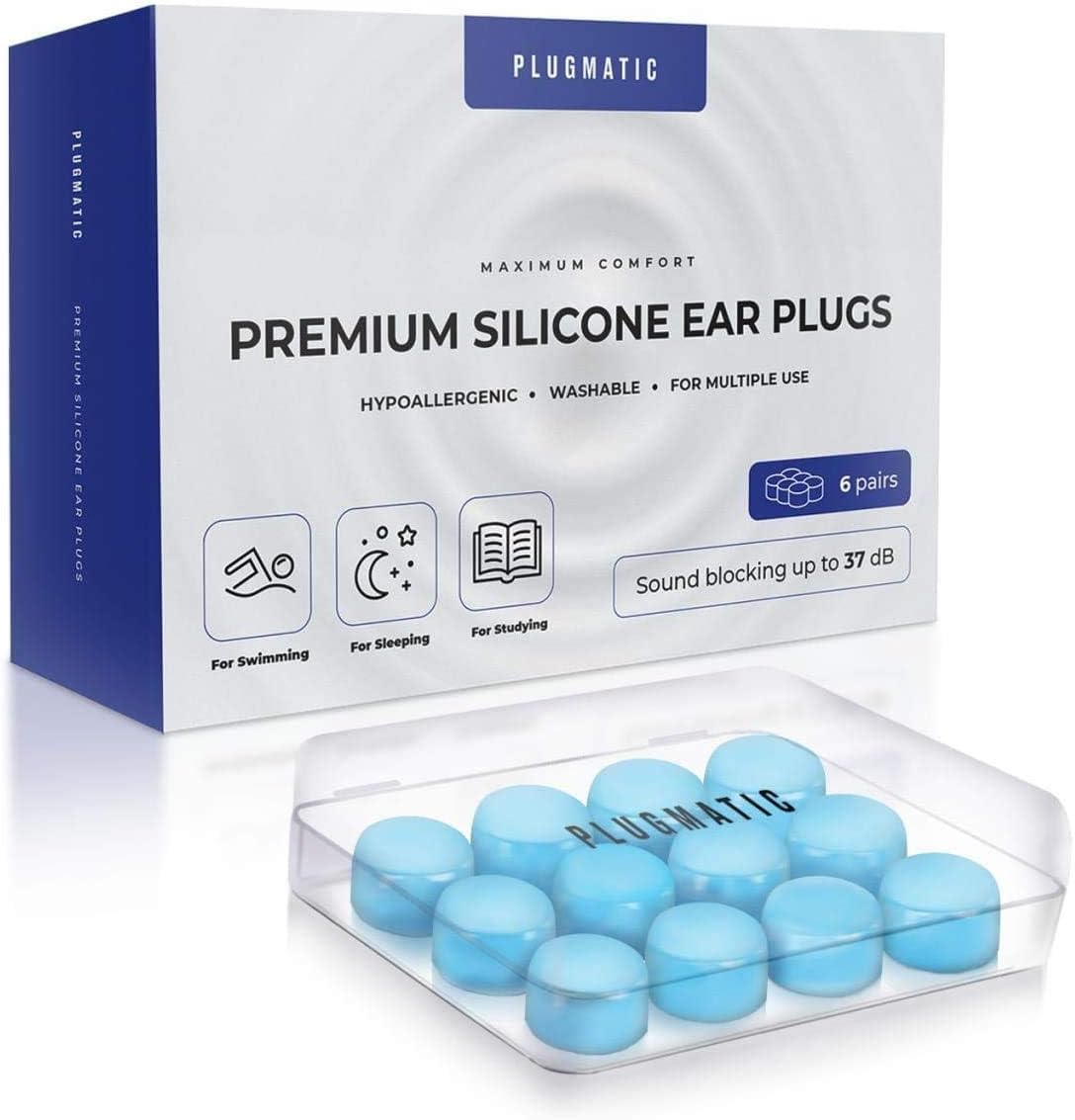 Ear Plugs for Sleeping, Silicone Moldable Reusable Waterproof Sound Blocking for Swimming, Travel, Snoring, Studying, Concerts, Shooting, Musicians, Highest Noise Reduction 32dB NRR Title