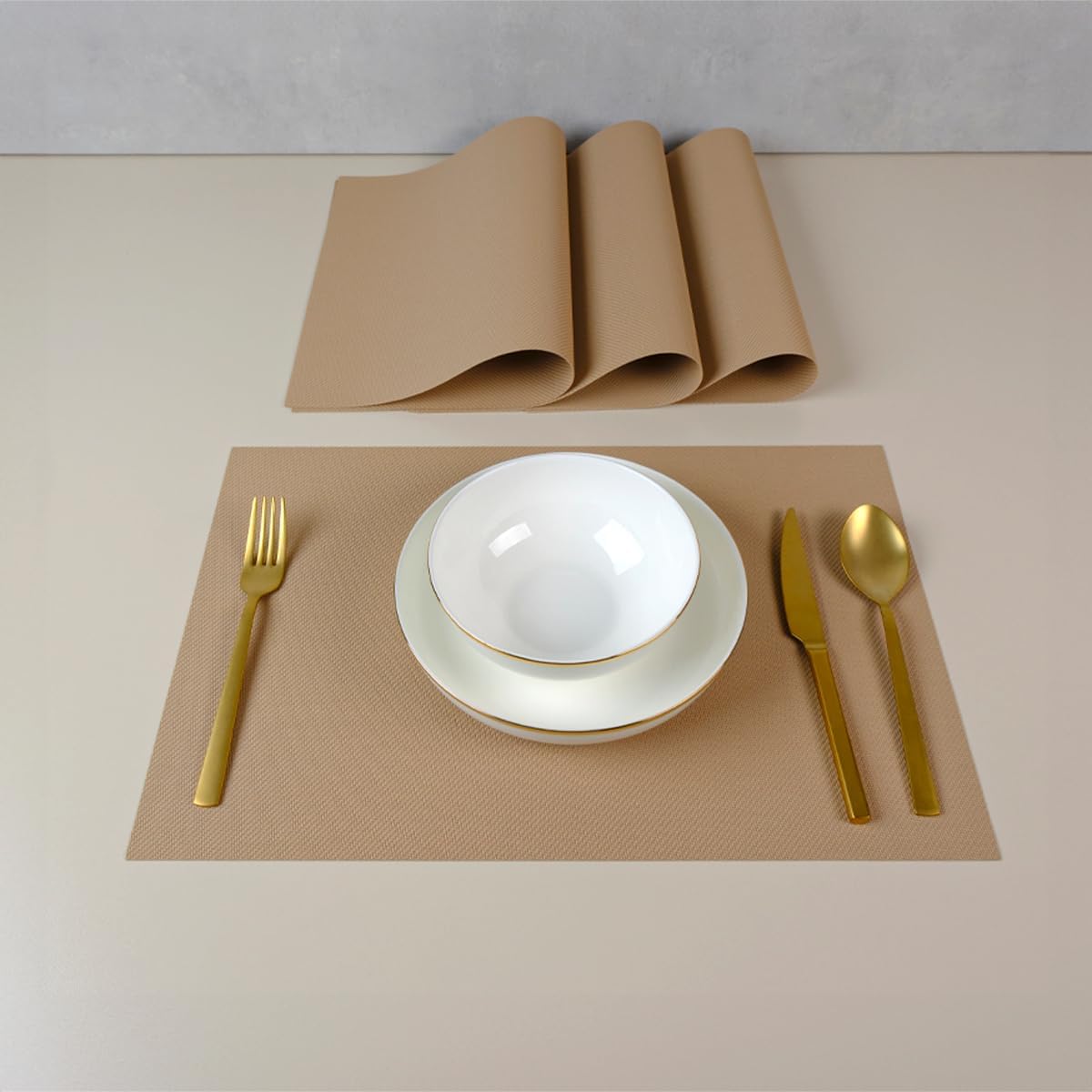 MAXSTYLE Nutmeg 4 Parça Amerikan Servis 30x45 cm