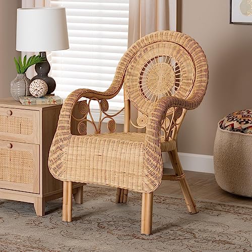 Sillón Natural Ratán Bohemio Moderno miniatura 2