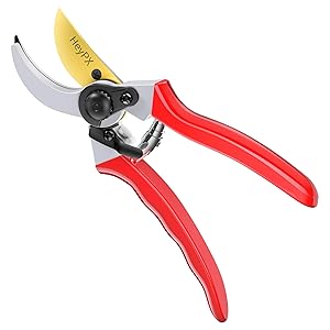 HeyPX Bypass Pruning Shears, 8.5" SK5 Professional Garden Shears, Garden Clippers, Gardening Shears, Garden Scissors, Heavy Duty Handheld Pruning Shears For Gardening