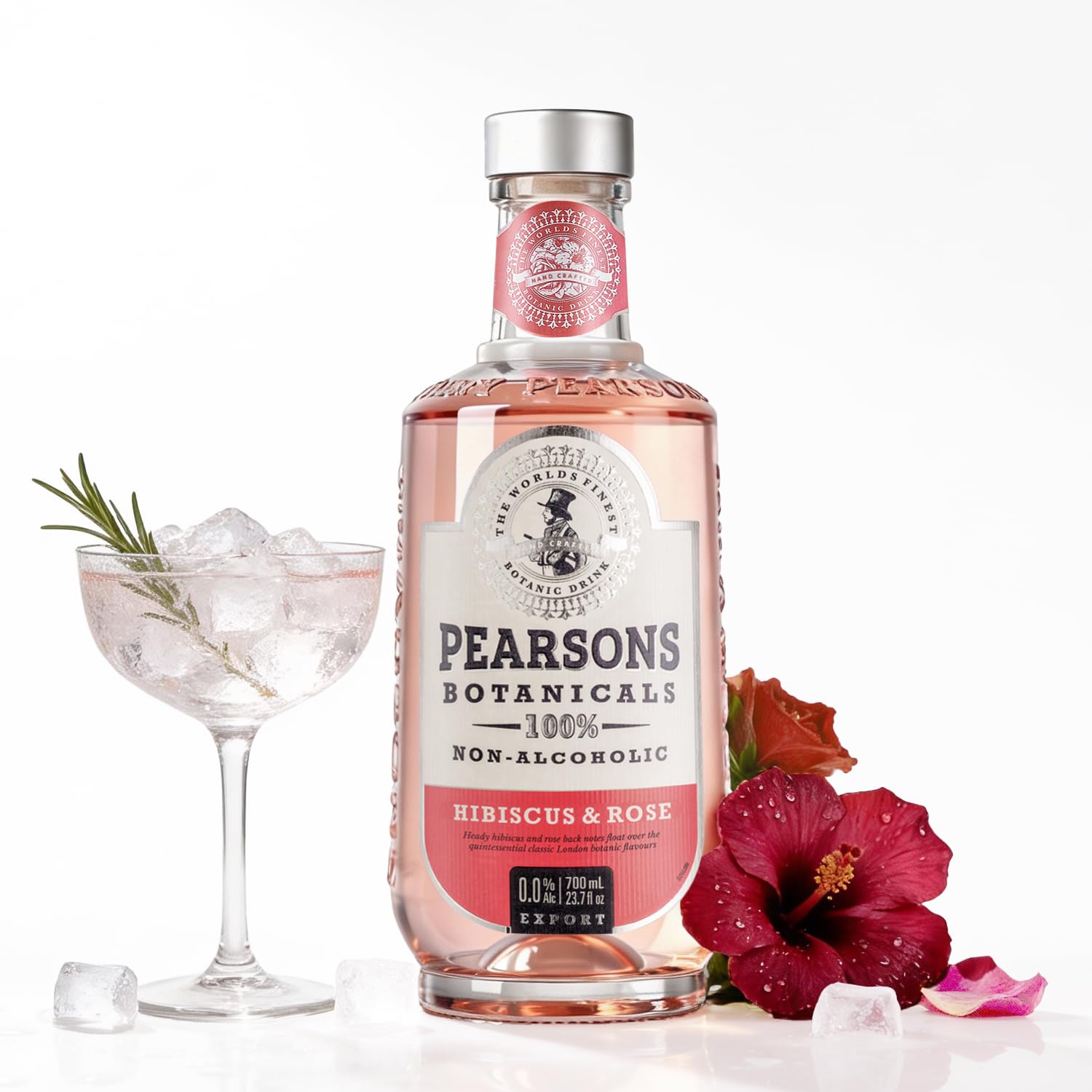 GIN ROSÉ 700ml 37.1% Amazon.com: Pearsons Botanicals Hibiscus & Rose Non Alcoholic Gin
