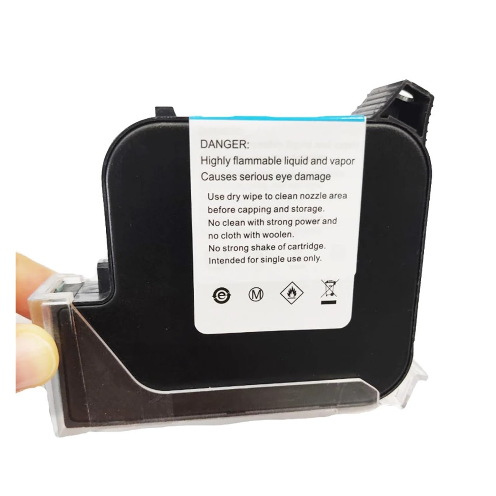 Cartuccia d'inchiostro ad asciugatura rapida nera/rossa/gialla/blu da 25,4 mm for stampanti a getto d'inchiostro portatili da 10 cm Su Cartone, Legno(Red Ink)