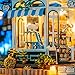 Miniature Joy House Kit Pet Shop - DIY Miniature Dollhouse Kit - Tiny House Building Kit with Furniture for Adults - Creative Miniature Craft Kits ( No Dust Cover)
