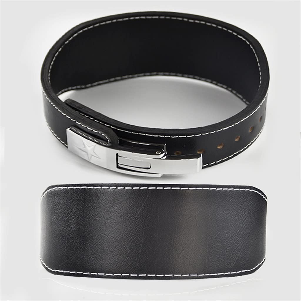 Gewichtsgürtel Schutzgürtel Schutzgürtel für schweres Heben Hebelschnalle Fitness-Trainingsgürtel Rückenstütze in 4 Größen (Color : Black, Size : 110CM)
