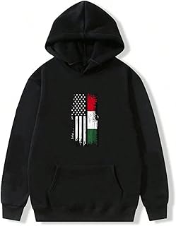 ハンガリーアメリカ国旗パーカー - ハンガリープライドUSAプルオーバーパーカー