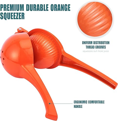 Miniatura 3 de Exprimidor manual de cítricos, exprimidor de limón, exprimidor de frutas de lima de metal, herramienta profesional de exprimidor de mano de cocina