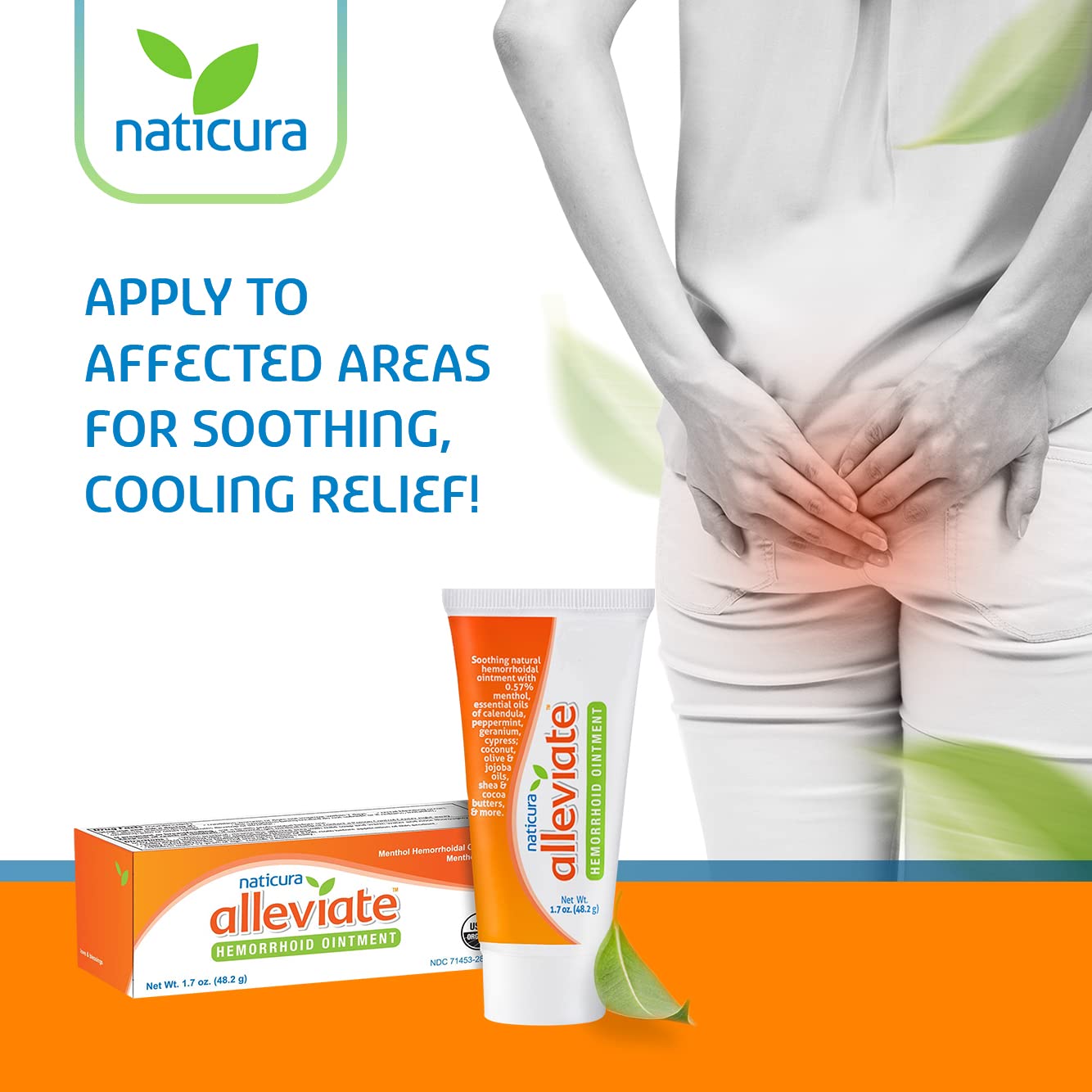 Buy Naticura Alleviate Natural Hemorrhoid Treatment Ointment All