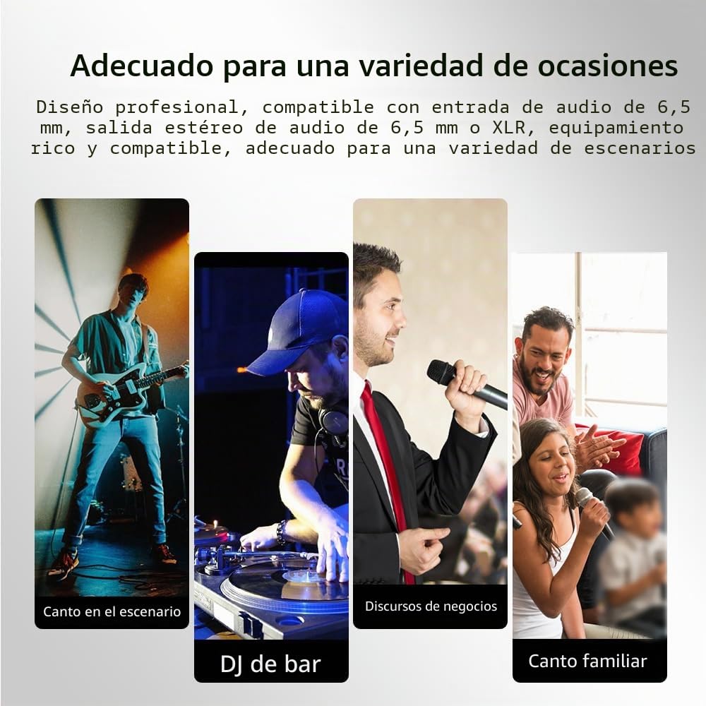 Mezclador Karaoke, Reverberador 99 DSP Efectos De Audio Digital De Sonido Estereoscópico, Micrófono KTV Con Reverberación BT Para Espectáculos Teatrales, DJ, Discursos De Negocios
